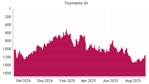 BOTSI®-Advisor Hochstufung Tourmaline Oil von Rang 1215 auf Rang 1149