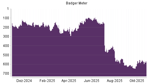 BOTSI®-Advisor Hochstufung Badger Meter von Rang 228 auf Rang 210