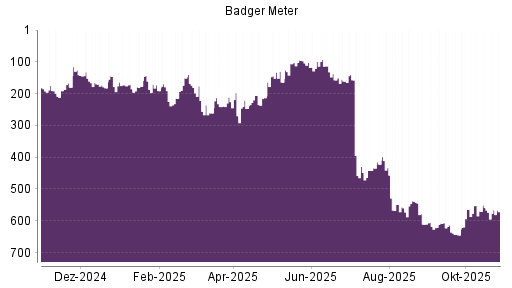 BOTSI®-Advisor Hochstufung Badger Meter von Rang 32 auf Rang 27