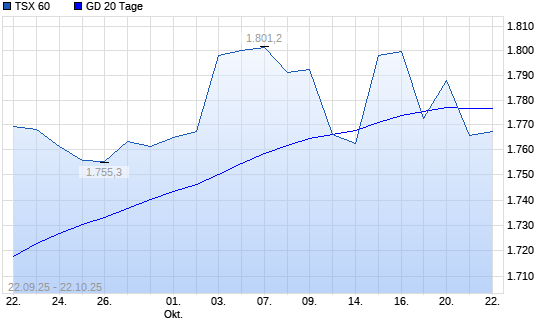 TSX 60 unter 20-Tage-Linie